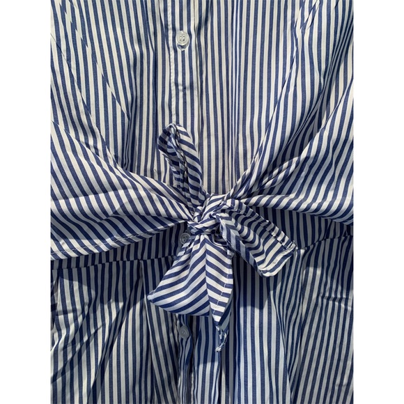 ⭐️ Forever 21 Tie-Front Striped Shirt Dress - Picture 4 of 5